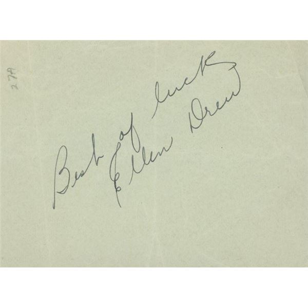 Man In The Saddle Ellen Drew signature cut