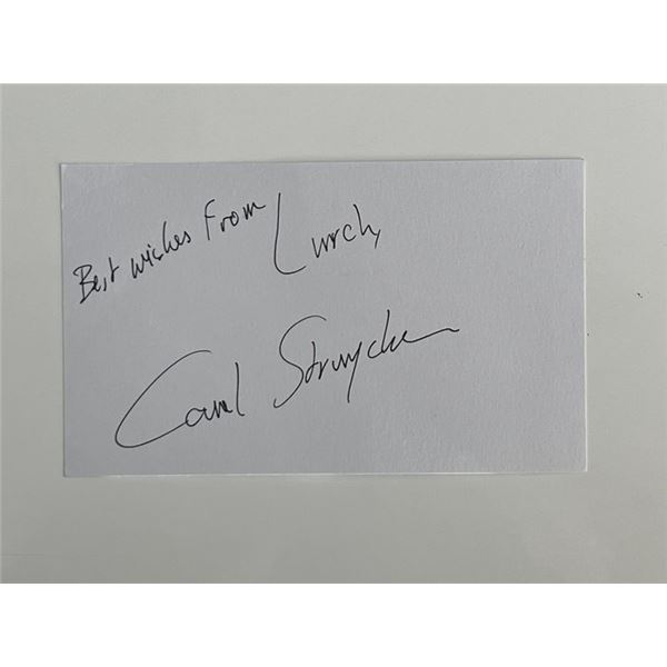 The Addams Family Carel Struycken original signature