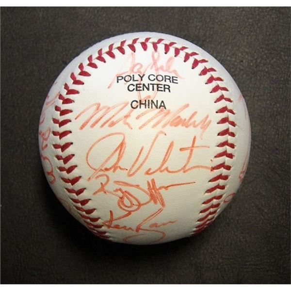 Boston Red Sox 1995 Team Signed Baseball by 18 JSA Authenticated Clemens Canseco