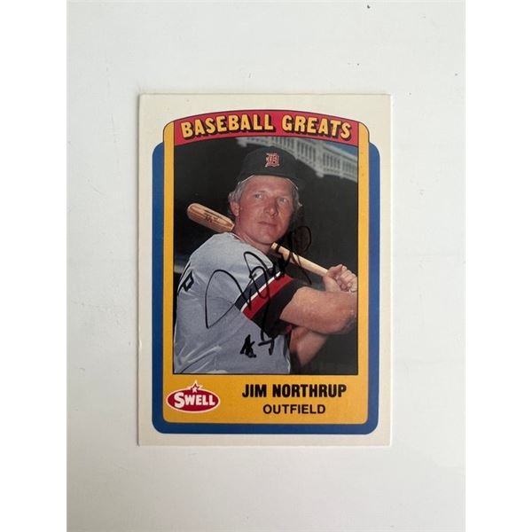 Baltimore Orioles Jim Northrup signed trading card
