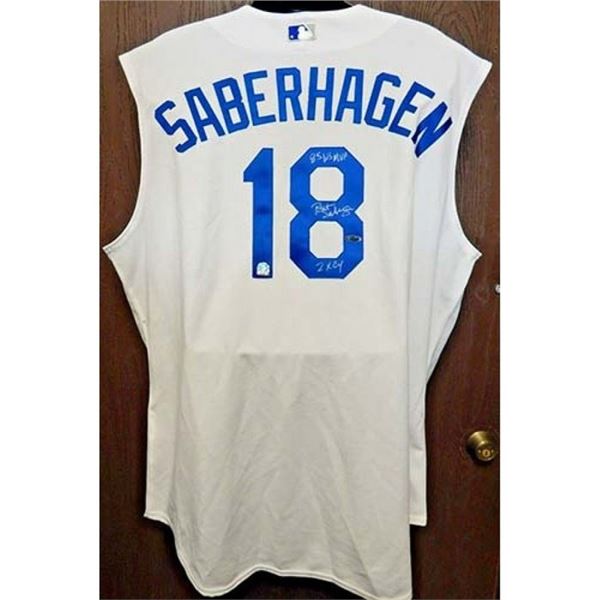 Kansas City Royals Brett Saberhagen Signed Jersey