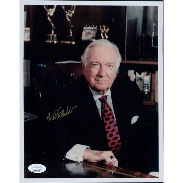 TV News Anchor Walter Cronkite Signed Photo JSA Authenticated