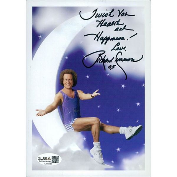 Fitness Guru Richard Simmons Signed Photo JSA Authenticated
