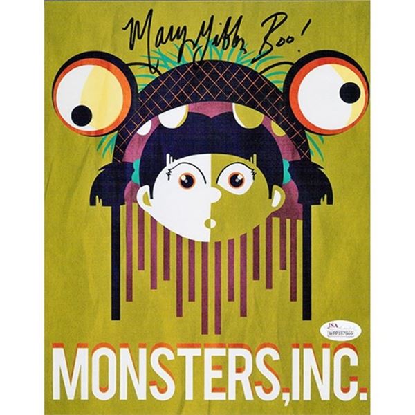 Monsters, Inc. Mary Gibbs Signed 8x10 Matte Photo JSA Authenticated