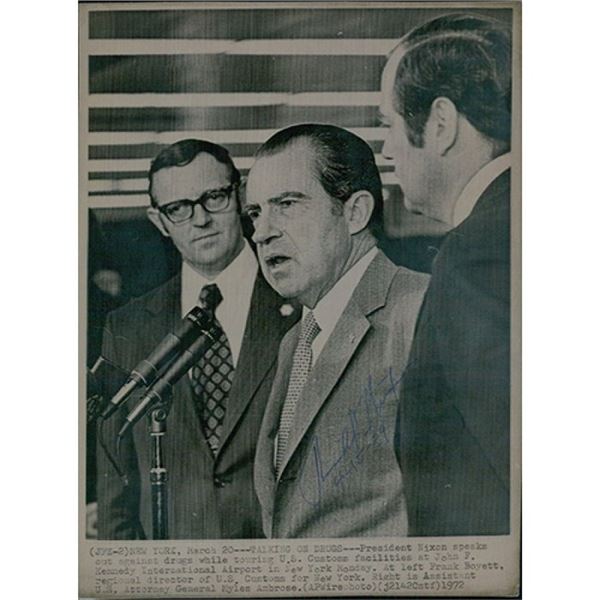 President Richard Nixon Signed JSA Authenticated