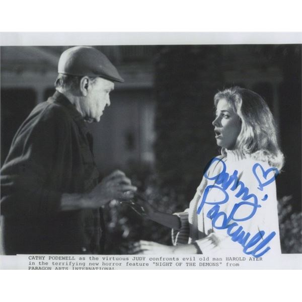Night of the Demons Cathy Podewell Signed Photo