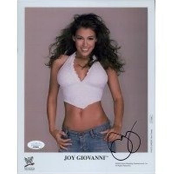 WWF WWE Diva Joy Giovanni Signed Photo