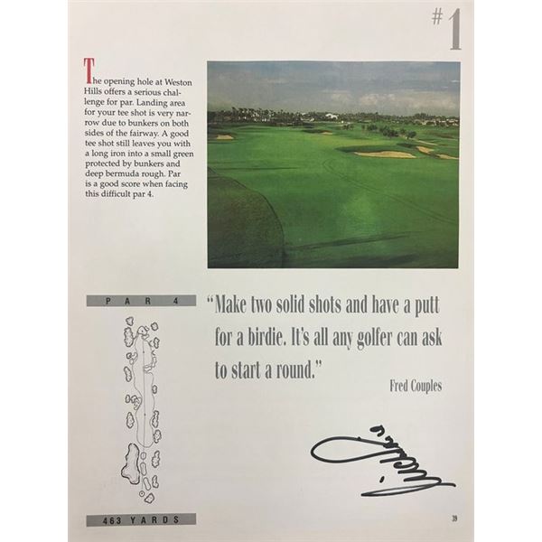 World Golf HOF Nick Price signed magazine page