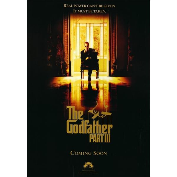 The Godfather Part III 1990 original teaser one sheet poster