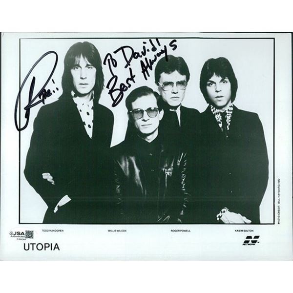 Todd Rundgren Signed  Photo JSA Authenticated