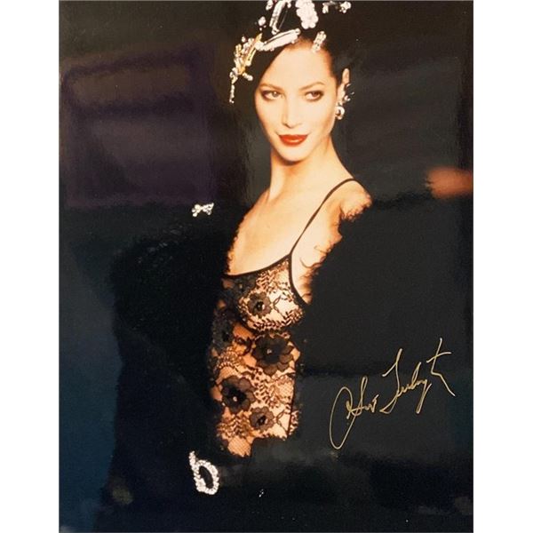 Supermodel Christy Turlington signed photo