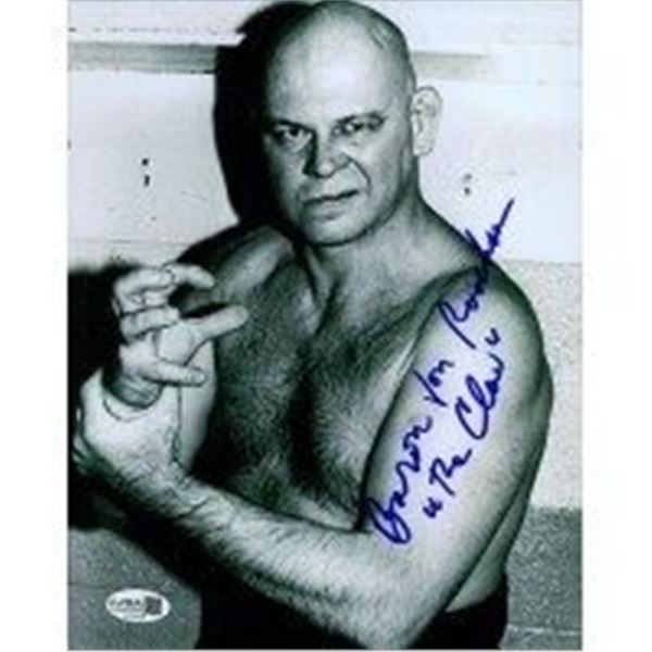 WWE WWF Wrestler Baron Von Raschke Signed Photo