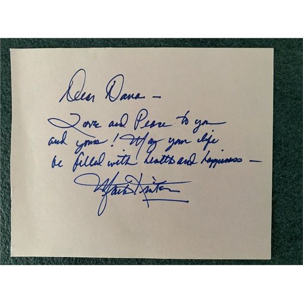 Frank Sinatra personal signed note