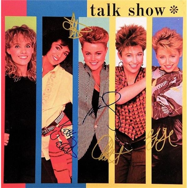 The Go- Go's Talk Show signed album. GFA Authenticated