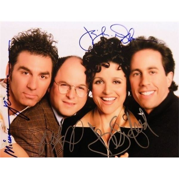 Seinfeld cast signed promo photo