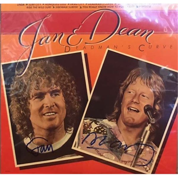 Jan and Dean Deadman's Curve band signed album