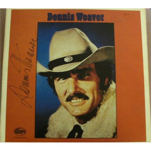 Dennis Weaver signed album