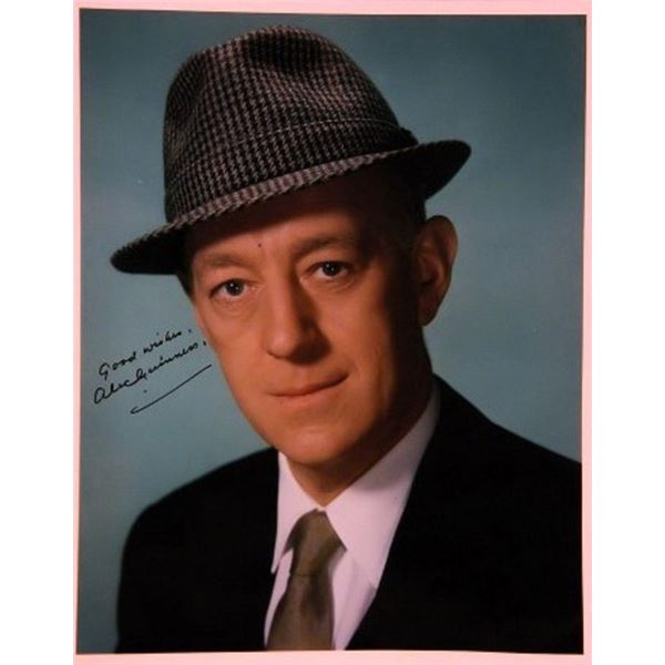 Alec Guinness signed portrait photo