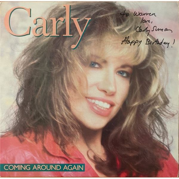 Carly Simon Coming Around Again Signed Album