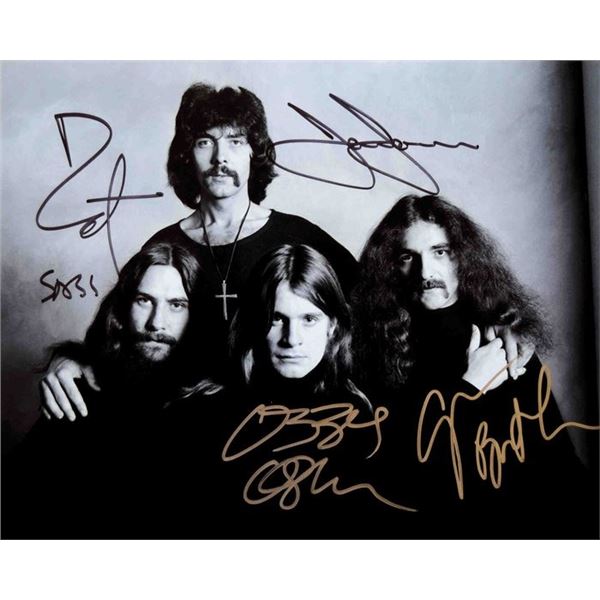 Black Sabbath signed photo