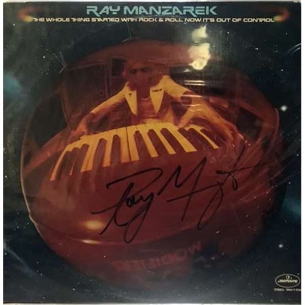 Ray Manzarek The Whole Thing Started With Rock and Roll and Now It's Out of Control signed album