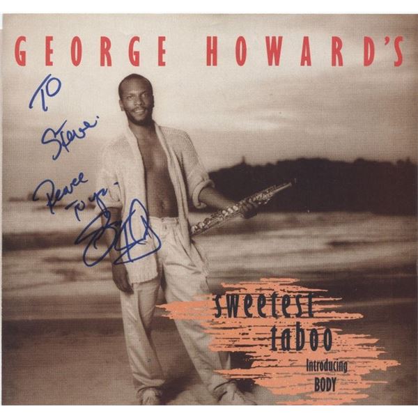 George Howard Sweetest Taboo signed 45 record sleeve