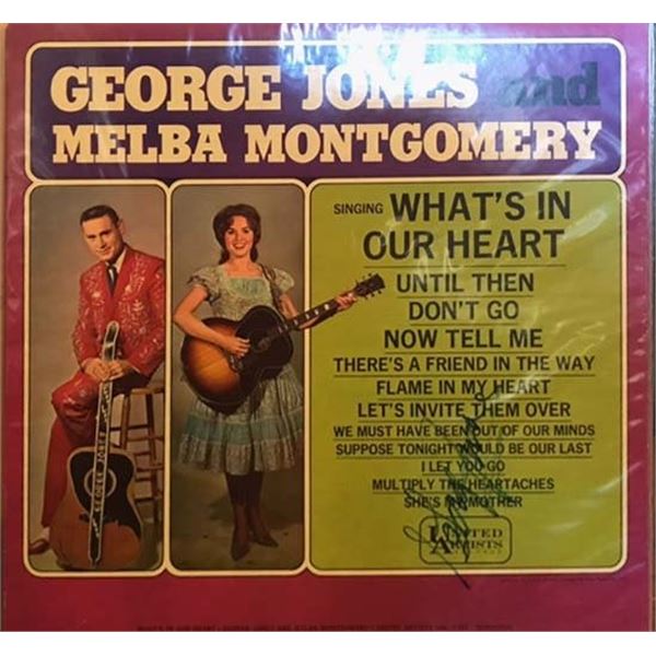 George Jones signed album