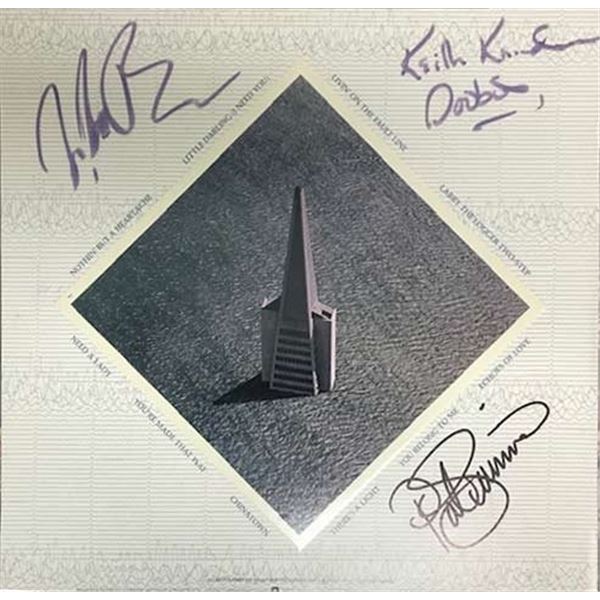Doobie Brothers signed album Living on the Fault line
