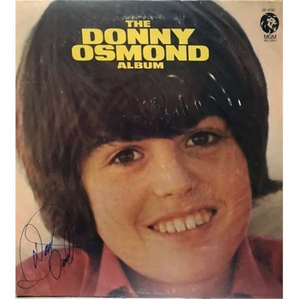 Donny Osmond signed album