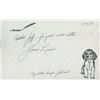 Image 1 : Yankee Doodle Dandy Joan Leslie signed note