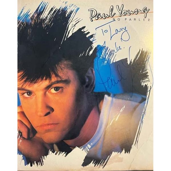 Paul Young No Parlez signed album