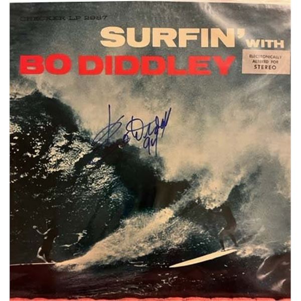 Bo Diddley Surfin with Bo Diddley signed album