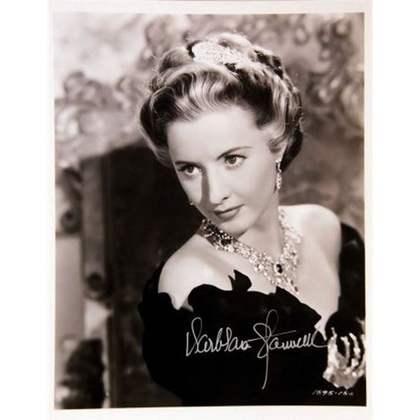 Ball Of Fire Barbara Stanwyck signed portrait photo
