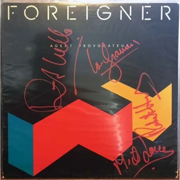 Foreigner agent Provocateur signed album