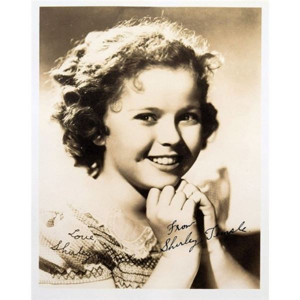 The Little Princess Shirley Temple signed portrait photo