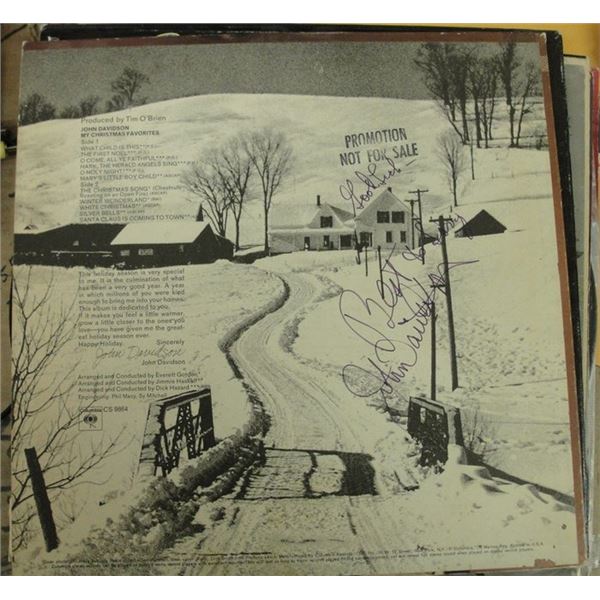 John Davidson signed album
