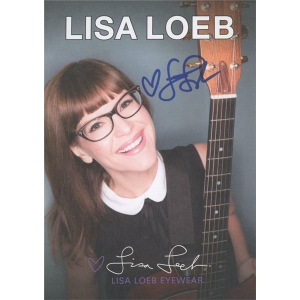 Musician Lisa Loeb signed photo