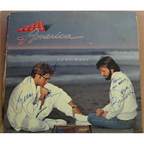 America Your Move band signed album