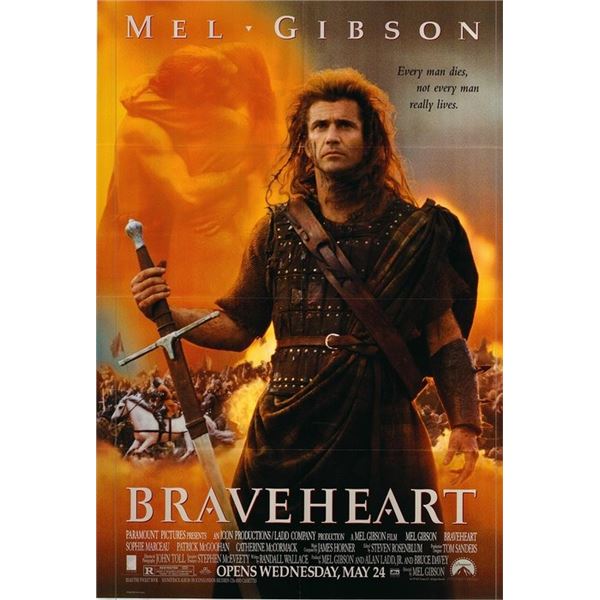 Braveheart Original 1995 Vintage One Sheet Poster