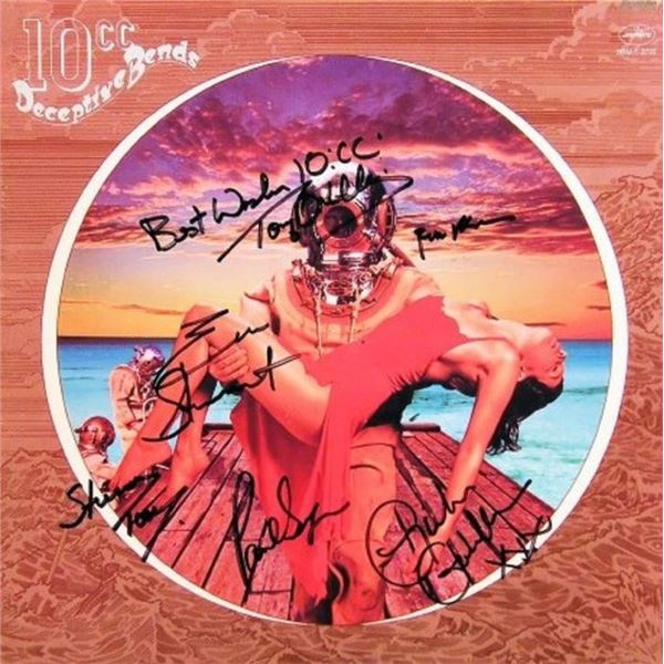 10cc signed "Deceptive Bends" album. GFA Authenticated