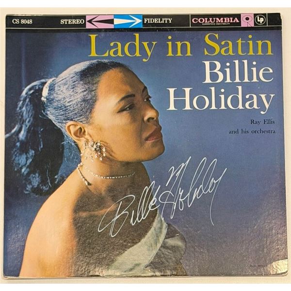 Billie Holiday Signed Lady In Satin Album
