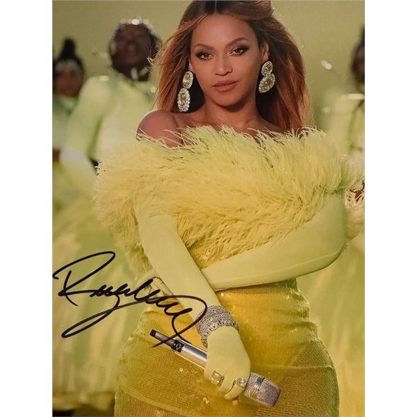 Beyonce signed photo