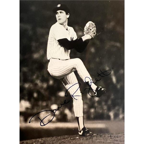 NY Yankee Dave Righetti signed photo