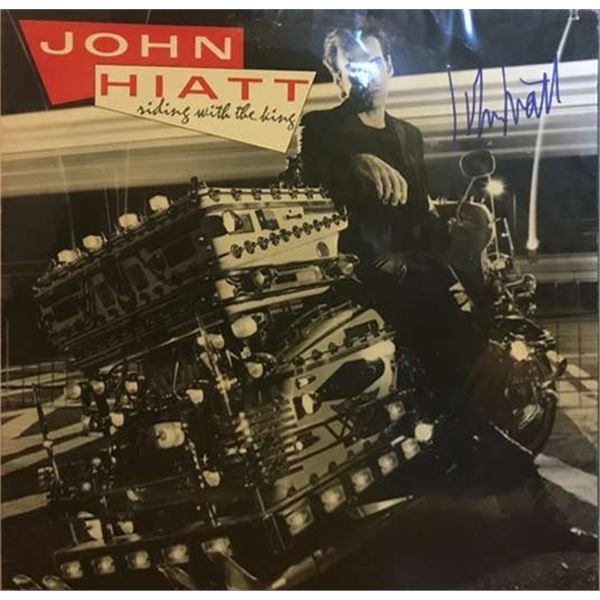 John Hiatt signed Riding with the King album