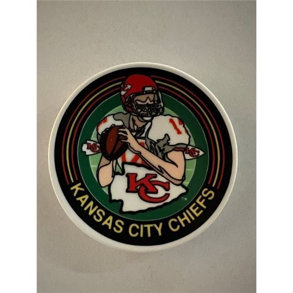 Kansas City Chiefs Vintage Porcelain Collector Plate (4x4 Inches)