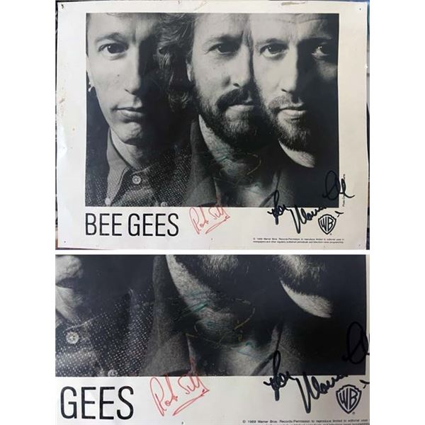 The Bee Gees band signed photo