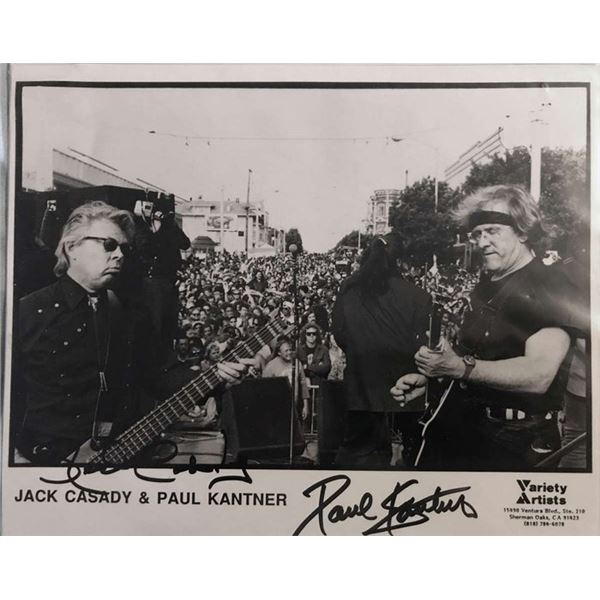 Jefferson Airplane Jack Casady and Paul Kantner signed photo