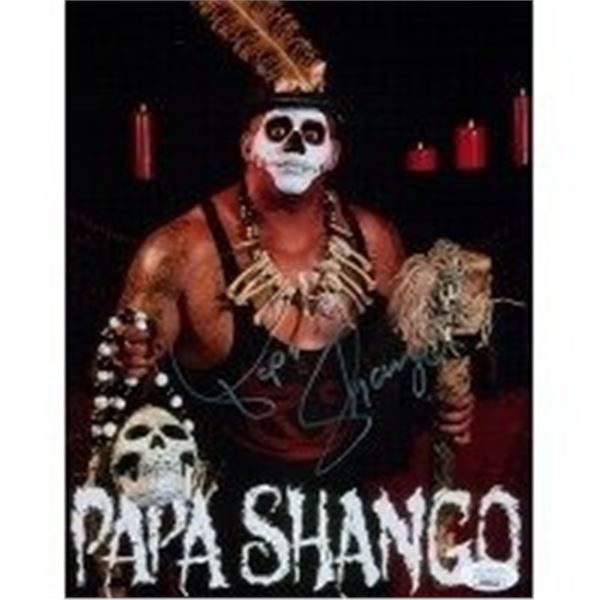 WWE WWF Wrestler Papa Shango Signed Photo