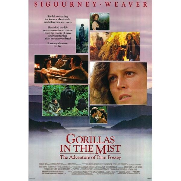 Gorillas in the Mist Original 1988 Vintage One Sheet Poster