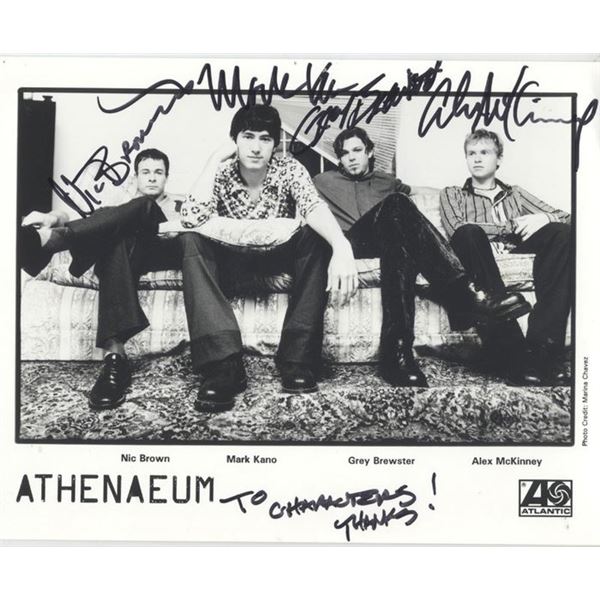 Athenaeum band signed photo